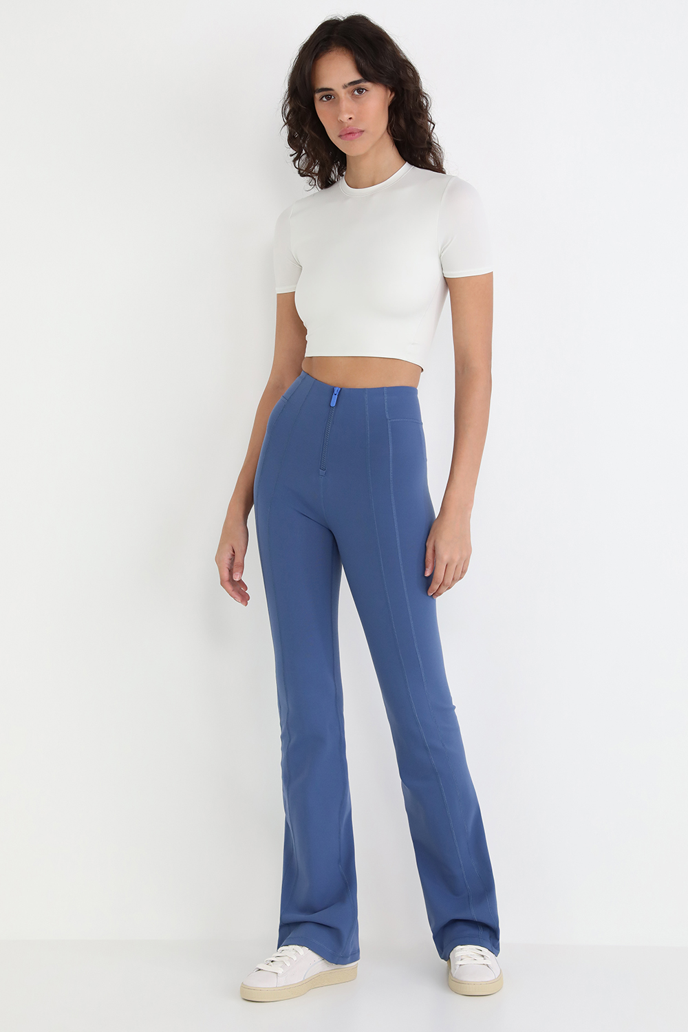 Define Zip-Front High-Rise Flared Pant